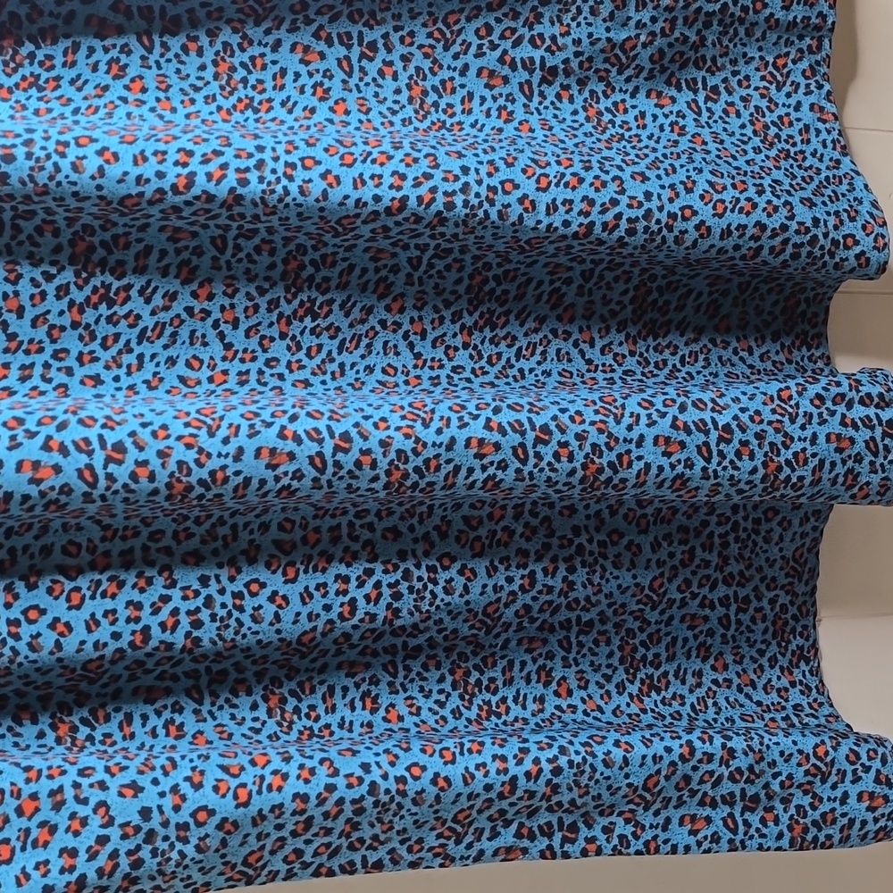 See And Be Seen Leopard Print Embroidered Short Sleeve Top or Tunic Medium - Picture 5 of 11
